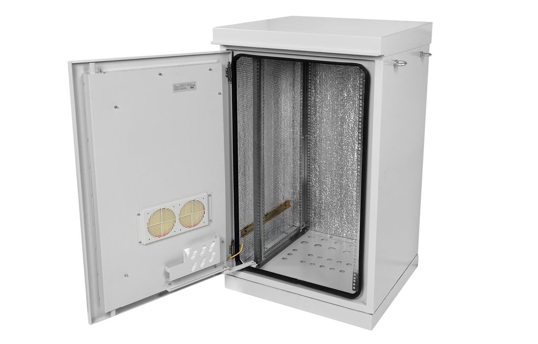 Шкаф климатический телекоммуникационный напольный 19",22U(700x600) ШКТ-НП-22U-700-600