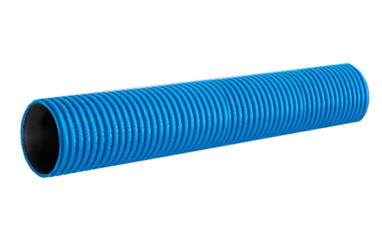 PR15.0223 Труба гофрированная двустенная ПНД гибкая тип 450 (SN26) с/з синяя д50 (20м/уп) Промрукав