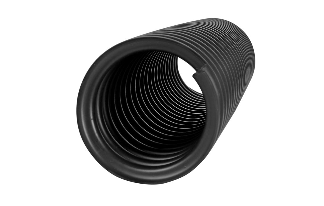 Труба ССД-Пайп УльтраФ, OD=63 мм, 800N, SN22, с протяжкой (бухта 100 м) Труба полимерная жёсткая гофрированная спиральная ультрафиолетостойкая, не распространяющая горение
