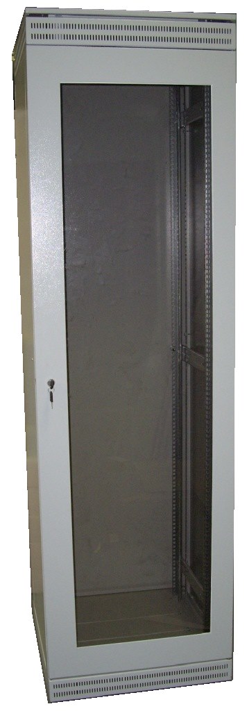 Шкаф напольный 15U/800-С (стеклянная дверь)