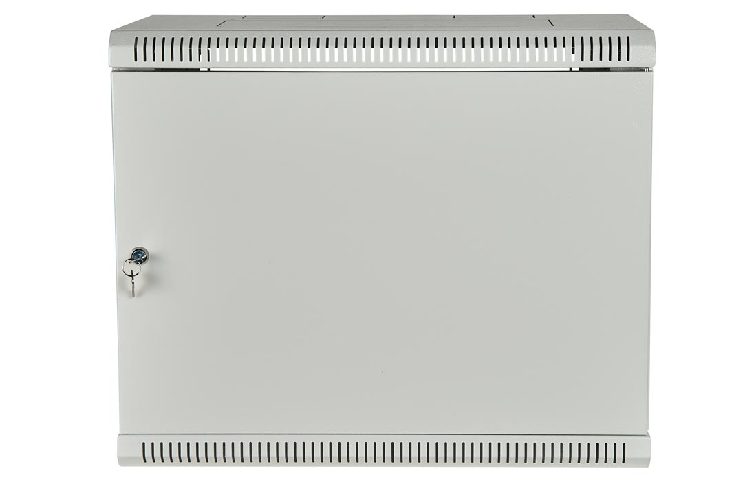Шкаф телекоммуникационный настенный разборный 19”,6U(600x450), ШТ-НСр-6U-600-450-М дверь металл ССД