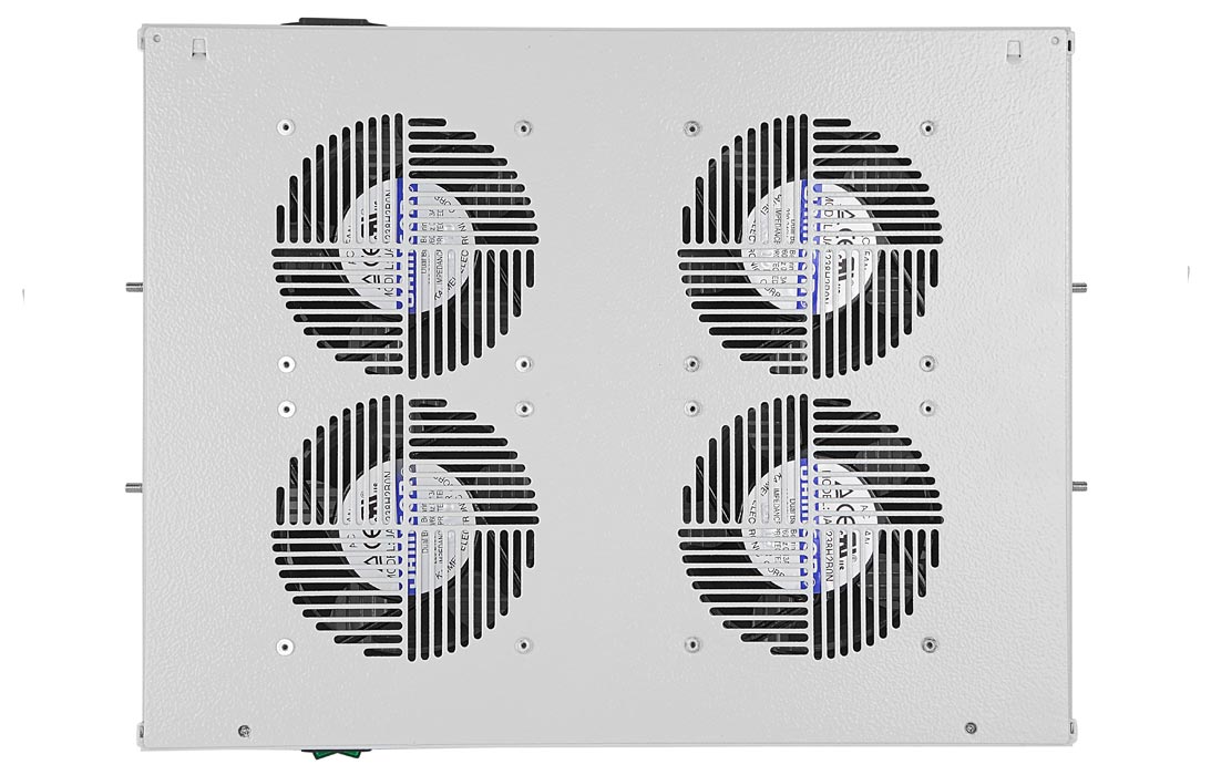 Вентиляторный модуль , 4 вентилятора с термодатчиком без шнура питания 35С ВМ-4-19" ССД